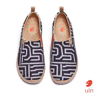 【uin】西班牙原創設計 男鞋 謎圖彩繪休閒鞋M1109277(彩繪)