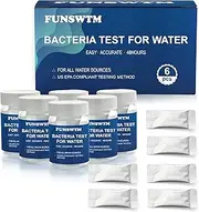 Coliform Bacteria Water Test Kit: 6-Pack Water Bacteria Test Kit Easy at-Home Well Water, Tap, Pool, Spring, Pond, Lake Drinking Water Quality Test