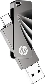 Gish Japan Distributor, USB Memory, Compatible with iPhone 16, 128 GB Type-C/A Dual Connector, OTG USB 3.2, Type-A, Type-C Compatible, 360 Degree Rotation, Zinc Alloy, Maximum Reading Speed 120MB/s