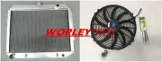 QLD-ALUMINUM RADIATOR & FAN for Chrysler Newport V8 1970 ALLOY 3ROW 3CORE new