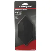 Trojan 80G Zip Sander Hook and Loop Sanding Sheet Refill - 4 Pack - 80g