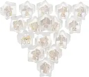 YOSADIER Earring Backs for Women 16pcs Soft Silicone Ear Back Plugs Star Shape Non-Slip Comfortable for Occasions