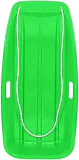 chiwanji Solid Snow Sled, Snow Sled Adults Flyer Flying Toboggan Sledge Pull Rope and S, Green