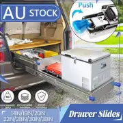 Locking Drawer Slides 120KG Heavy Duty Runners Trailer 14-38 INCH Draw Slide AU