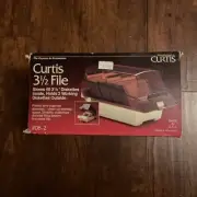 New Curtis DB-2 3.5 Diskette Storage File Holds 40 Diskettes NOS!