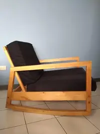 在飛比找Yahoo!奇摩拍賣優惠-IKEA 木製可調式坐臥扶手椅/二手