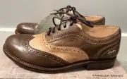 Sundance Catalog Bedstu Leather Wingtip “Channing Oxford Shoes” Olive Sz 7.5