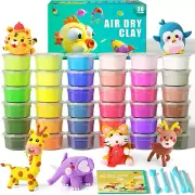 Air Dry Clay Kit, 36 Colors Modeling Clay for Kids, Ultra Light Magic Clay with
