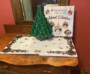 American Girl Pop-Up Christmas Advent Calendar Book With American Girl Ornaments