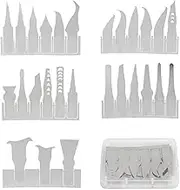 Respicefinem 27 Pcs BGA Repair Blade Set Ultra Thin SK5 Steel Strong Toughness CPU IC Chip Glue Remover Knife Ideal for Power Supply Chip CPU Glue Baseband Glue Removal and
