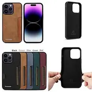 Phone Case For iPhone 16 iPhone 15 Pro Max iPhone 14 13 12 11 Pro Max Mini SE X XR XS Max 8 7 Plus Back Cover Ultra Thin Card Slot Shockproof Retro TPU PU Leat