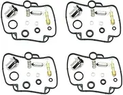 Repair Accessories kit Carburetor Repair Kit Air Mixture Screw Float Vavle Seat 4 Sets for Suzuki GSXR750 1990 1991 GSXR750W 1992-1995