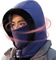 [Generic] Motorcycle Neck Warmer Hood,Motorcycle Warmer Full Hat - Adjustable Warm Hood Cover Fleece Hat for Cycling, Running, Walking, Climbing