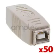 50 pack USB 2.0 B Female to B Female Coupler Adapter Connector Camera Printer