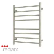 Radiant RTR530 Heated Towel Rail-530x700mm-Brushed Nickel-Bottom Right Wiring