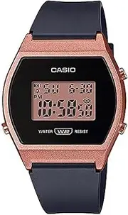 [Casio] LW204-1A Unisex Rose gold Digital Watch with Black Band