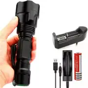 150000 lm Strong Light Long Range LED Flashlight Torch Lamp Lights Rechargeable