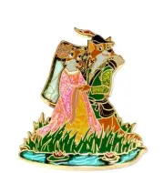 Robin Hood and Maid Marian New LE Disney Pin✿ Designer Collection Stained Glass