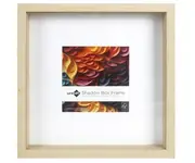 4x Square Shadow Box Photo Frame 30x30CM Picture Art Drawings Holder Natural Col