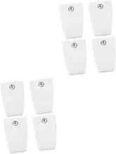 DIYEAH 2sets 4pcs Desk Divider Brackets Stable Clamp for Partitions Easy to Install Sneeze Guard Support Compatible with Various Office Styles 4pcs*2