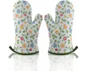 Ayada Kitchen Glove Oven Gloves,Heat Resistant Oven Mitt Professional Oven Gloves Oven Gloves Insulated Oven Glove With Thick Lining For Barbecue Cooking M