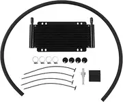XTevu Oil Cooler, Transmission Cooler, Aluminium 11 Row Oil Cooler for Pick Up Trucks Travel Trailers, Engine Oil Cooling System