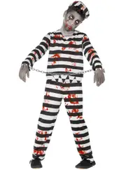 Undead Convict Boys Halloween Zombie Costume