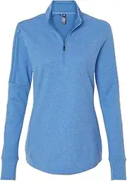 [adidas] Women's 3 Stripes Quarter Zip Pullover