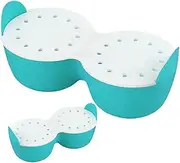 Poached Egg Cup Silicone Egg Poacher, Egg Poacher, Egg Maker Cup with 2 Cavities, Egg Cooker, Egg Poacher, Non-Stick Coating, for Cooking Eggs in the Microwave and