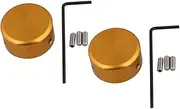 Hohopeti Guitar Pedal Cap Set 2pcs Guitar Effect Cap Footswitch Topper Pedal Topper Screws (Aluminium Alloy 3pcs Screws 1pcs Handle)