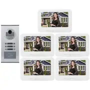 5 Apartments 7in 1000TVL HD Video Door Phone Intercom Doorbell Ir CUT Camera SD3
