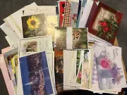 Huge Lot Of Greeting & Blank Card Assortment With & W/Out Envelopes,