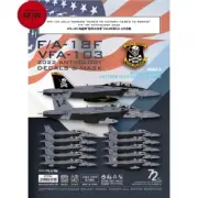 1/72 F/A-18F VFA-103 Jolly Rogers 2022 Mask Decal for Academy 12567/12535/12577