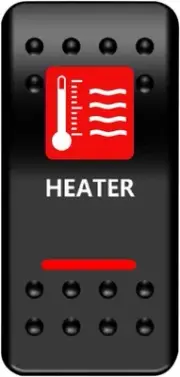 Moose On/Off Heater Rocker Switch Red