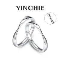 在飛比找蝦皮商城優惠-Yinchie 情侶戒指 莫比烏斯環 純銀戒指 情侶對戒 女