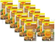 12 x MAGGI Instant Soup Packs Chicken with Croutons Flavor