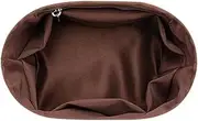 [XIAOYIBAIHUOUK] Celine Triomphe Polyester Sleeve Bag Organizer Compatible with Bag Organizer for Bags with Insert for Lined Wallet, Coffee A, S