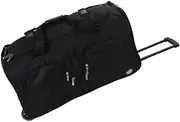 [Rockland] Melbourne Hardside Expandable Spinner Wheel Luggage, Black, 30", Melbourne Hardside Expandable Spinner Wheel Luggage
