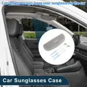 Car Sunglasses Case for Audi Q3 2013-2021 Eyeglasses Holder Storage Box Grey