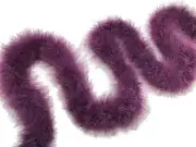 2 Yards - Plum Turkey Medium Weight Marabou Feather Boa 25 Gram Costume