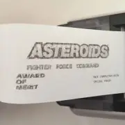 Asteroids (Game Boy Color) Certificate Of Completion From Game Boy Printer