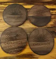 CASAMIGOS Wooden Coasters - Set of 4 - Tequila George Clooney