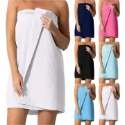 Ladies Bath Towel,Women's Waffle-Spa Body Wrap With Adjustable Closure