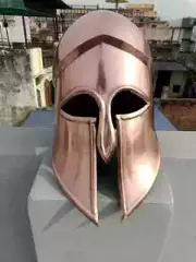 Medieval Greek Corinthian Helmet - 18GA Knight Armor Helmet for SCA, LARP & Re-e