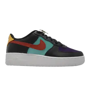 Nike 休閒鞋 Air Force 1 LV8 GS 大童 NBA WNBA 黑紅 彩 DN4178-001