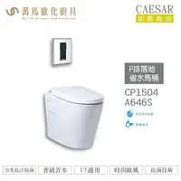 在飛比找樂天市場購物網優惠-CAESAR 凱撒 P排落地省水馬桶 CP1504 A646