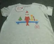 ELF ON THE SHELF XMAS T- SHIRT - GIRLS SIZE 3 - BRAND NEW WITH TAG-