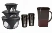 Tupperware Clear Impressions Serving Set
