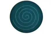 Handmade Contemporary Round Wool Rug-Turqiouse-160x160cm
