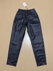 RM Williams Leather Pants Womens ~ Size 6 New w/ Tags Trousers w/ Pockets Black